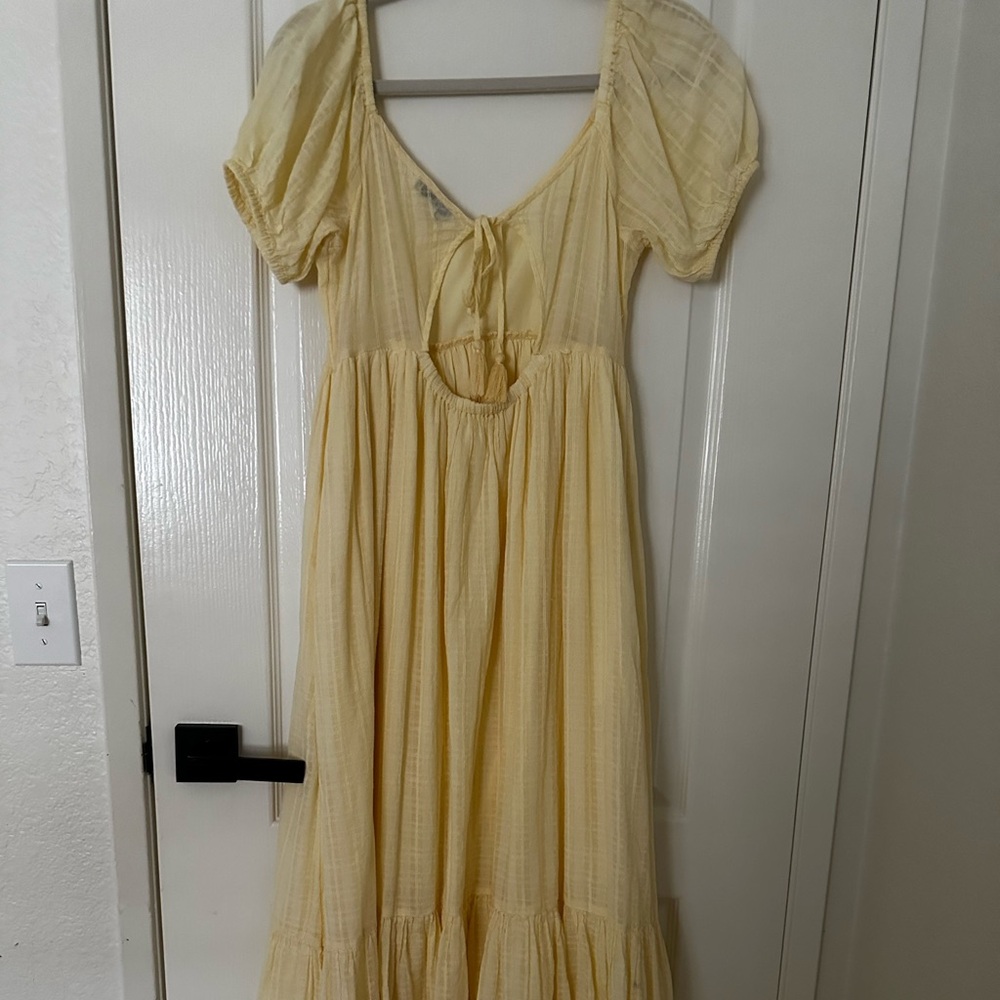 American Eagle Outfitters Yellow Maxi Dress